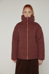 Gingham Puff Jacket