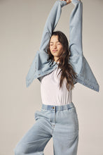 Load image into Gallery viewer, Short denim shirt
