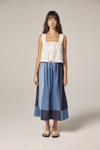 Load image into Gallery viewer, Contrast midi skirt
