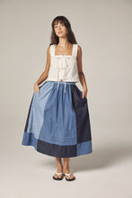 Load image into Gallery viewer, Contrast midi skirt
