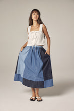 Load image into Gallery viewer, Contrast midi skirt
