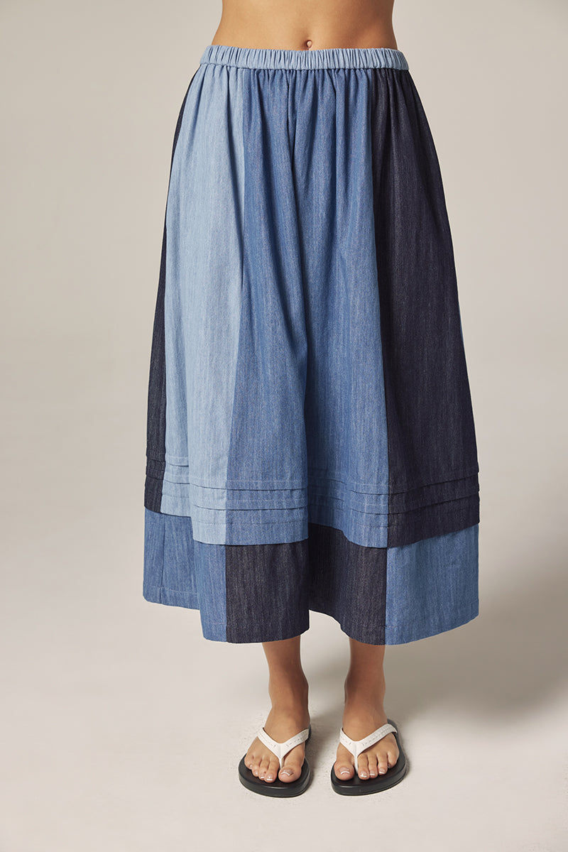 Panel Midi Skirt