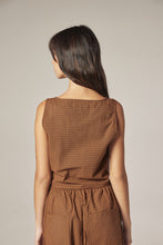 Load image into Gallery viewer, Plaid Front Tie Top
