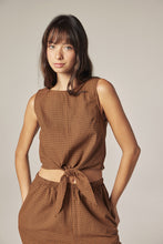 Load image into Gallery viewer, Plaid Front Tie Top
