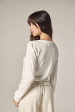 Load image into Gallery viewer, Long sleeve cotton henry top
