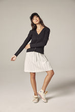 Load image into Gallery viewer, V neck cotton line rib cardigan
