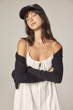 Load image into Gallery viewer, V neck cotton line rib cardigan
