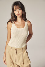 Load image into Gallery viewer, Cotton linen blend rib cami
