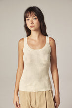 Load image into Gallery viewer, Cotton linen blend rib cami
