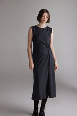 Twist Waist wool Dress