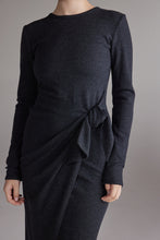 Load image into Gallery viewer, Wool Tie-Waist Dress
