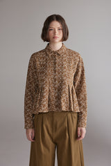 Printed Pleated Blouse