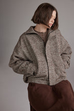 Load image into Gallery viewer, Wool Blend Bomber Jacket – Look 4 | amente
