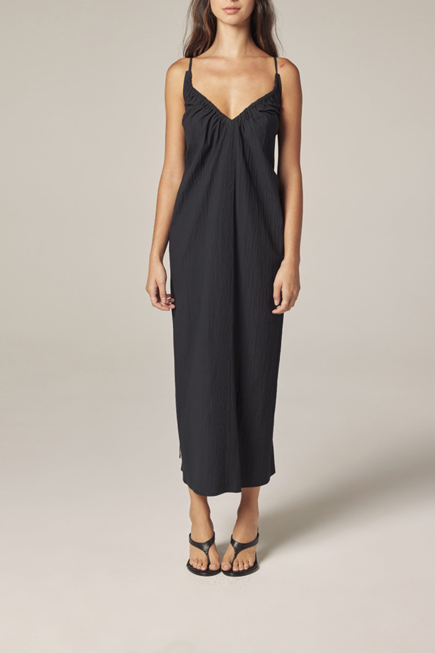 Front Shirring Dress – amente