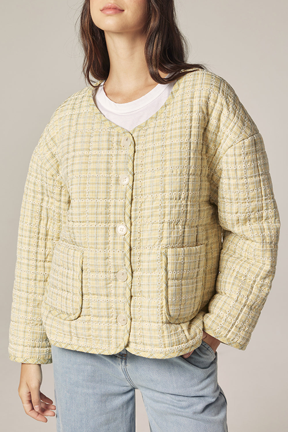 Reversible Eyelet Jacket