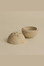 Load image into Gallery viewer, Travertine Sphere Incense &amp; Smudging Burner

