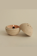 Load image into Gallery viewer, Travertine Sphere Incense &amp; Smudging Burner

