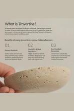Load image into Gallery viewer, Travertine Sphere Incense &amp; Smudging Burner
