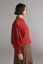 Load image into Gallery viewer, Plaid Volume Blouse
