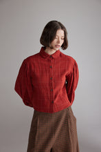 Load image into Gallery viewer, Plaid Volume Blouse
