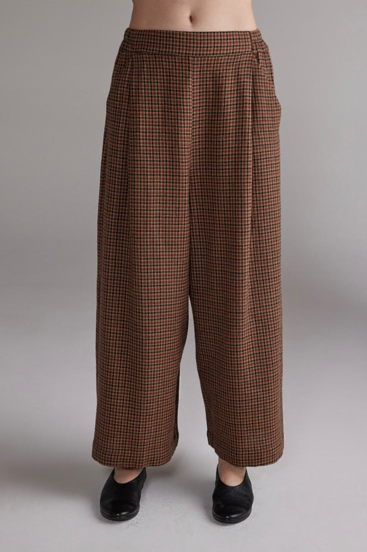 Wool Plaid Pants