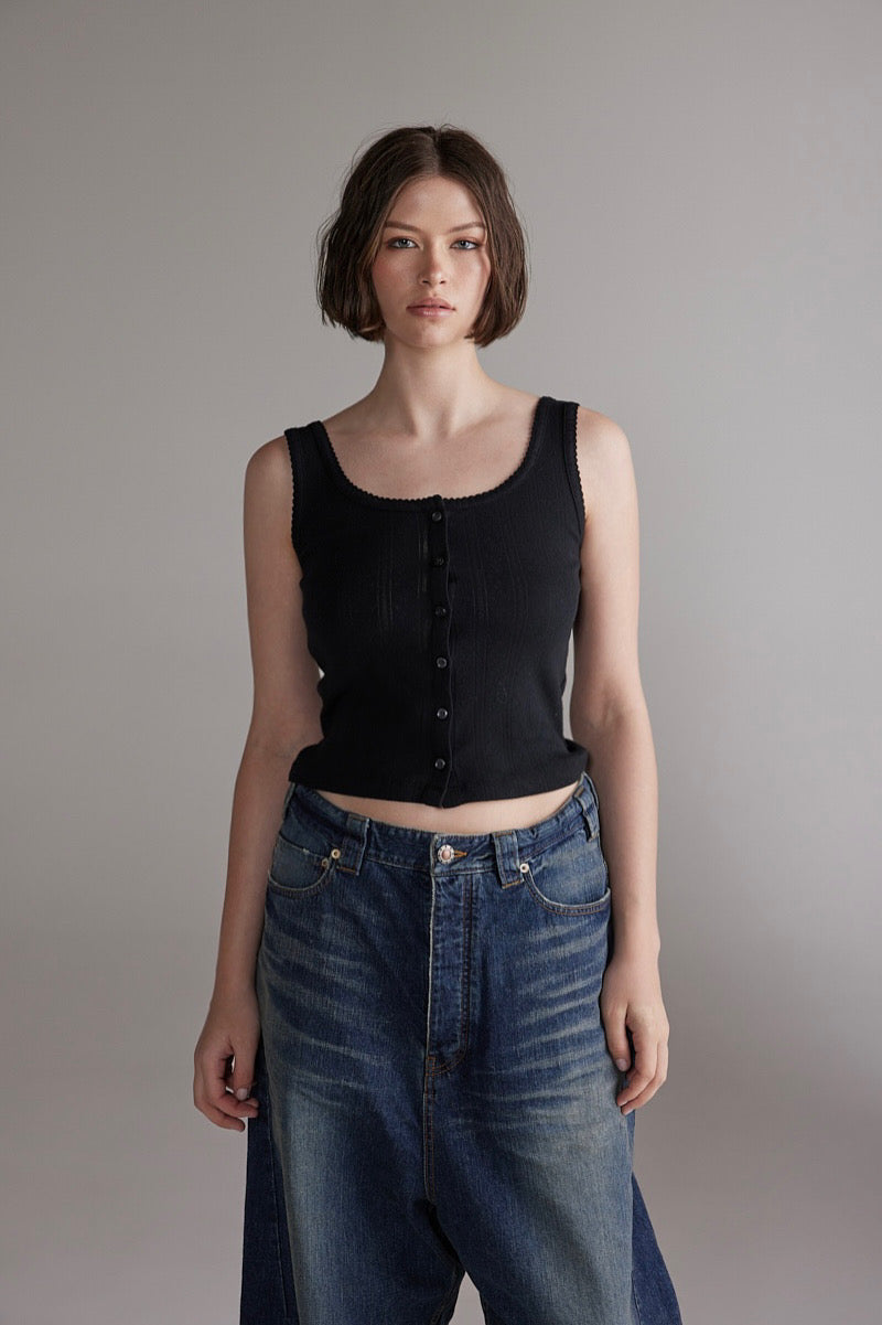 Button Knit Tank