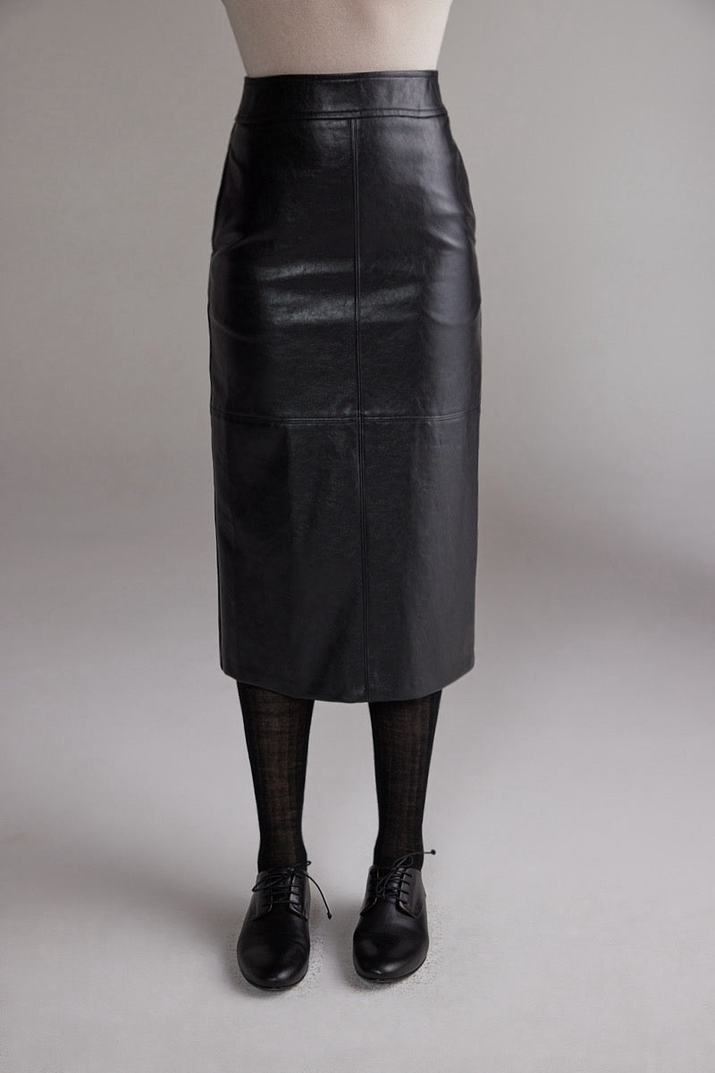 Vegan Leather Pencil Skirt