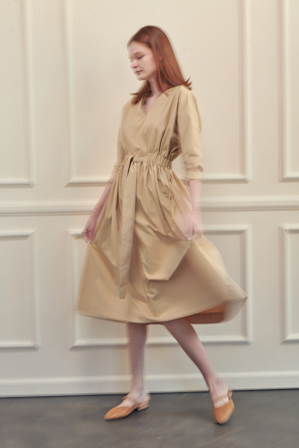 Front tie dress