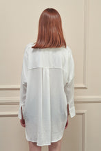 Load image into Gallery viewer, Collarless loose fit long sleeve shirts
