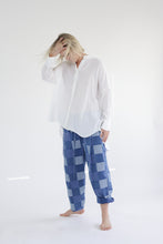 Load image into Gallery viewer, Collarless loose fit long sleeve shirts
