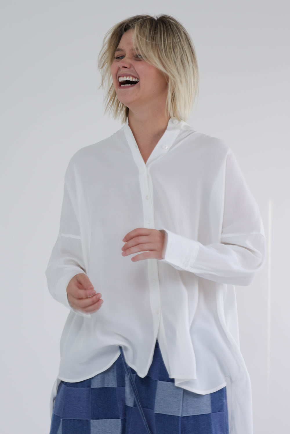 Collarless Shirt