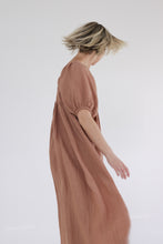 Load image into Gallery viewer, Volume short sleeve midi dress
