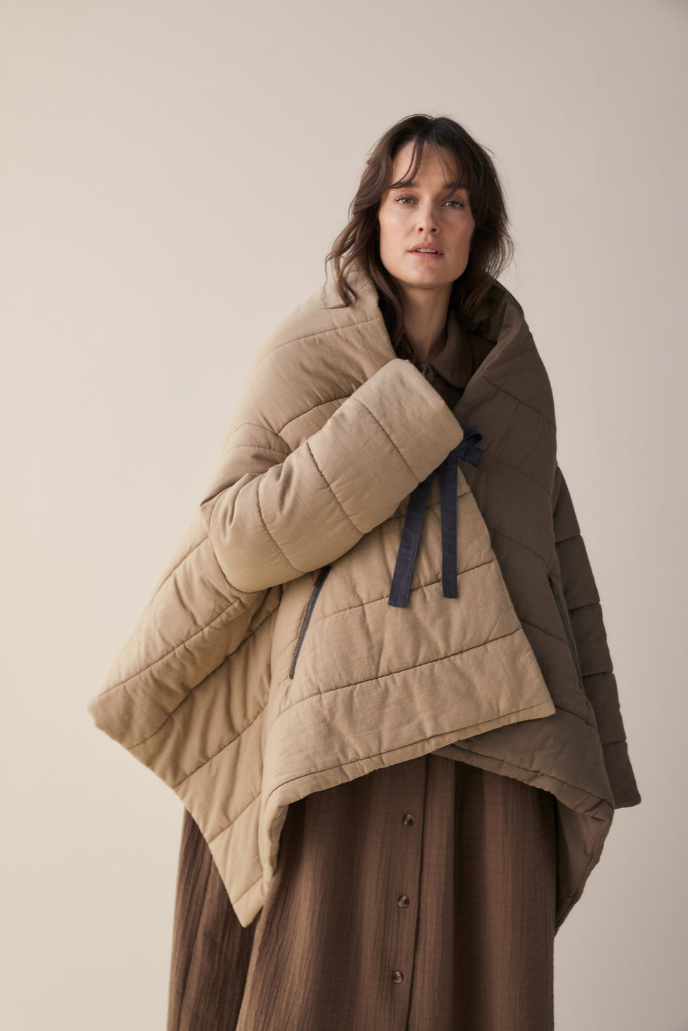 Quilted Wrap Jacket