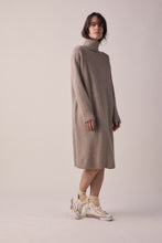 Load image into Gallery viewer, Wool Turtleneck midi dress

