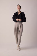 Tapered Wool Pants