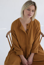 Load image into Gallery viewer, Waist tie with a long-sleeve midi dress
