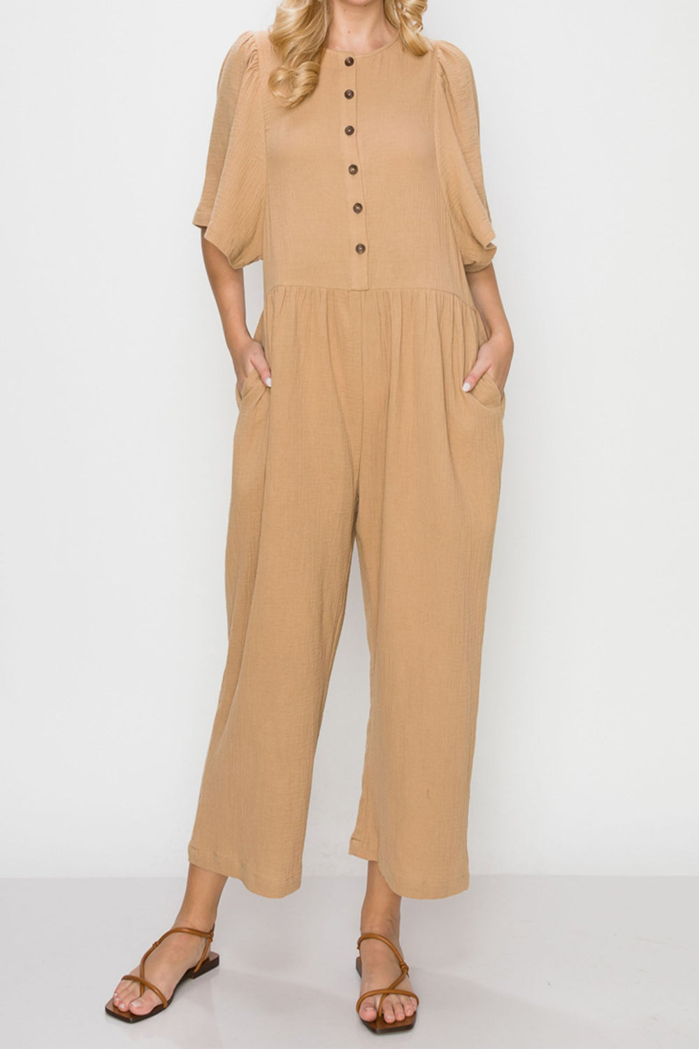 Volume Sleeve Jumpsuit