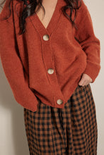 Load image into Gallery viewer, Alpaca wool blend button-down cardigan
