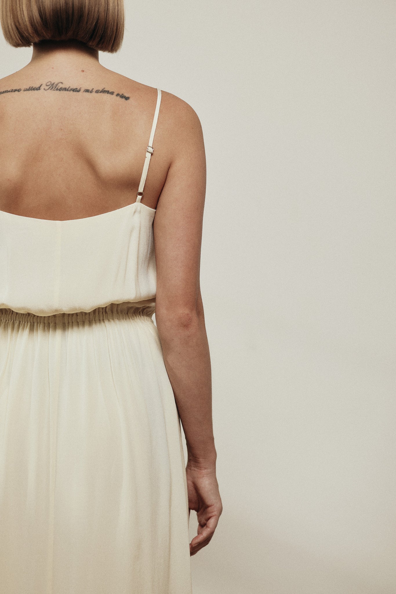 Tie Front Maxi Dress Large / Cream / 100% Viscose Tie Front Maxi Dress Large / Cream / 100% Viscose
