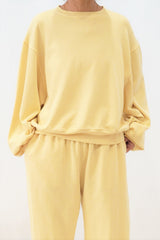 Garment dye cotton sweatshirt