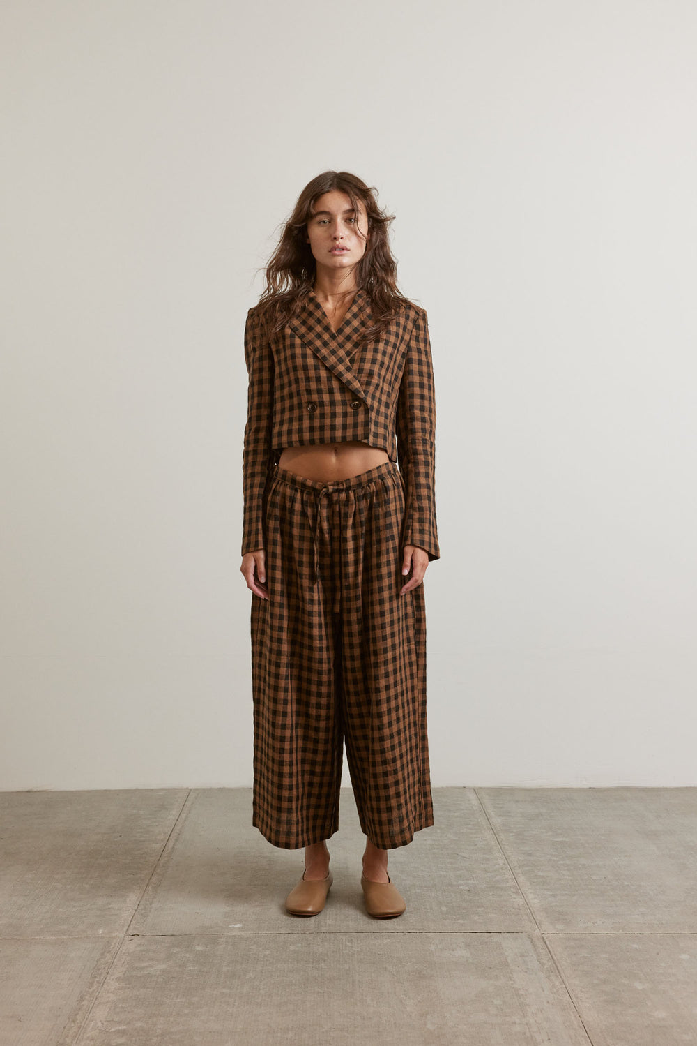 Plaid Crop Jacket