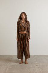Plaid Crop Jacket